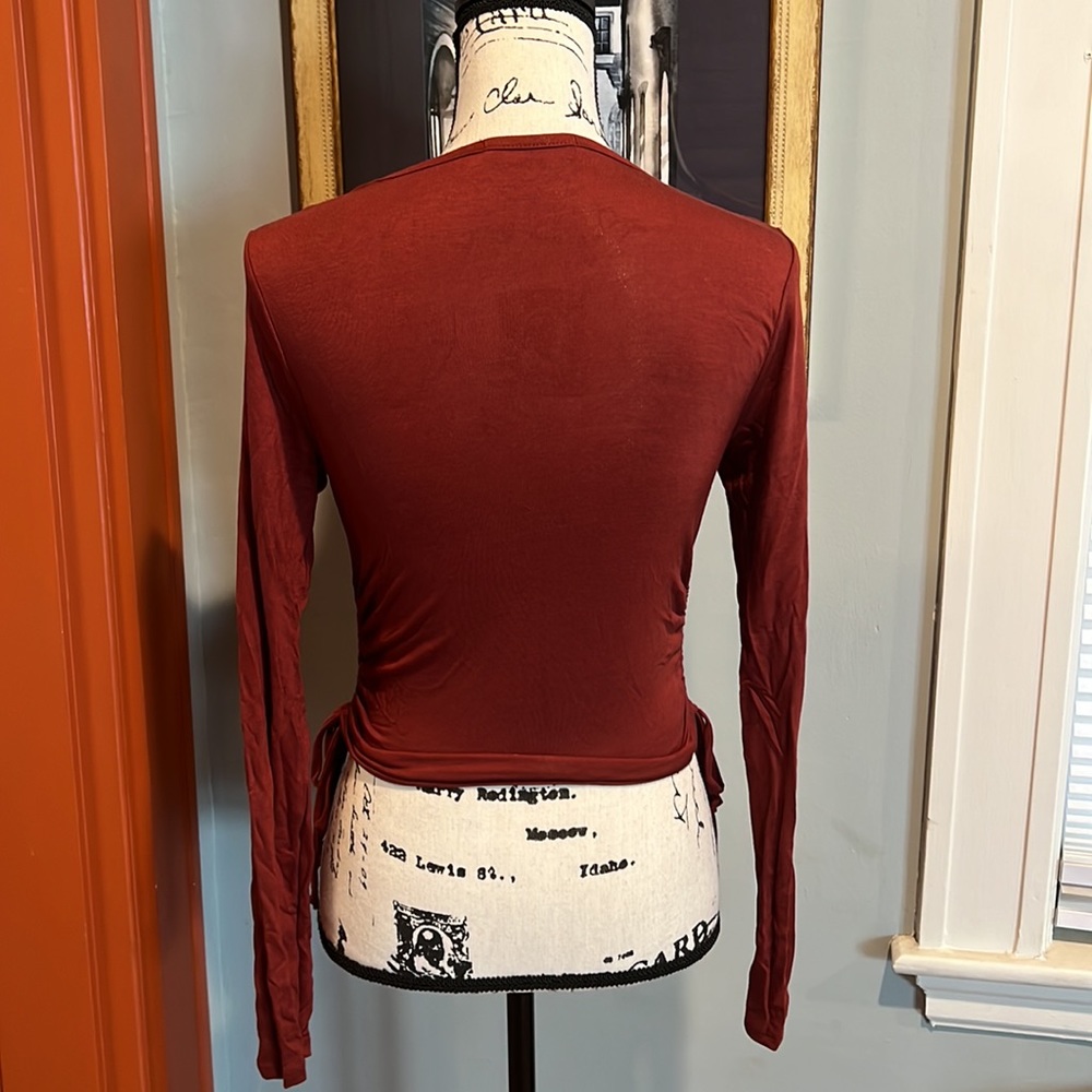 Amable Rust-Colored Cropped Top - Picture 6 of 8